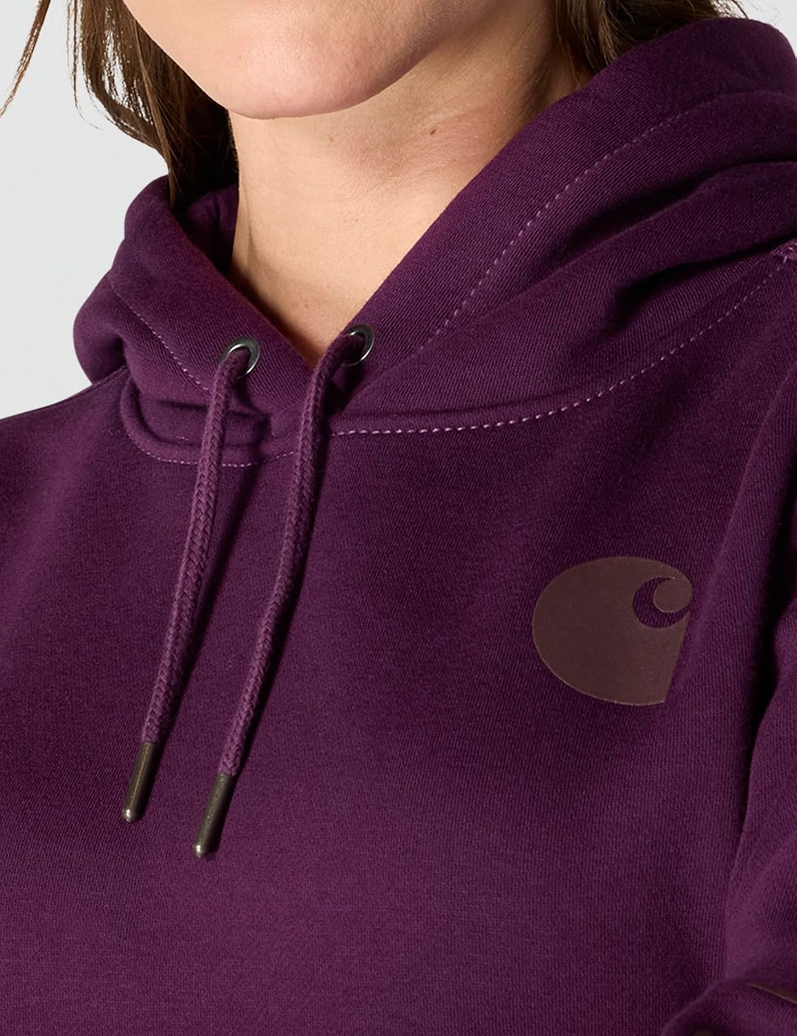 image:imageCarhartt Womens Iconic Clarksburg Logo SweatshirtEggplant