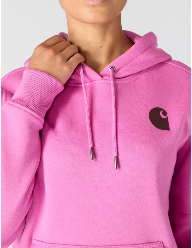 image:imageCarhartt Womens Iconic Clarksburg Logo SweatshirtElectric Fuchsia