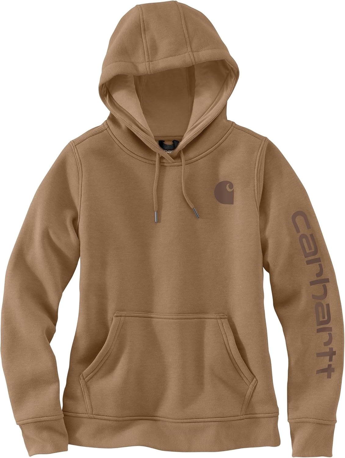 image:imageCarhartt Womens Iconic Clarksburg Logo SweatshirtFlaxseed