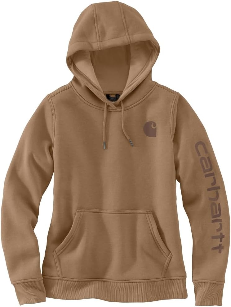 image:imageCarhartt Womens Iconic Clarksburg Logo SweatshirtFlaxseed