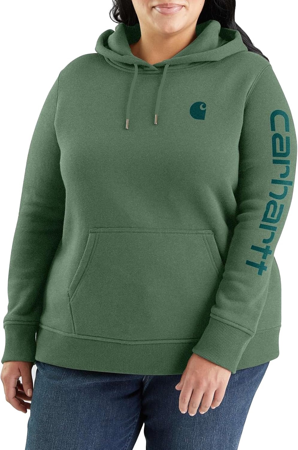 image:imageCarhartt Womens Iconic Clarksburg Logo SweatshirtFrosted Balsam