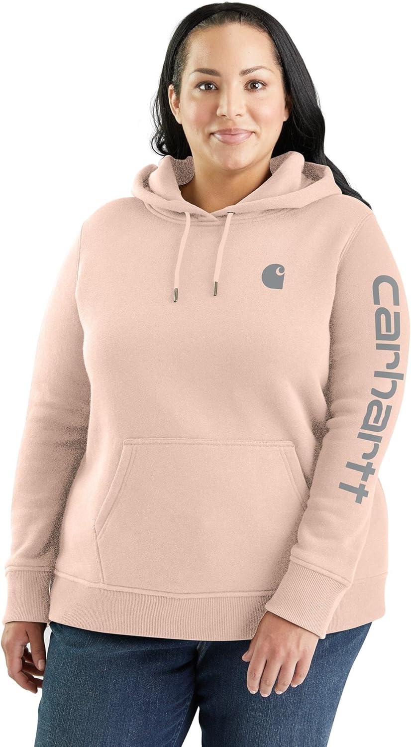 image:imageCarhartt Womens Iconic Clarksburg Logo SweatshirtGeorgia Peach