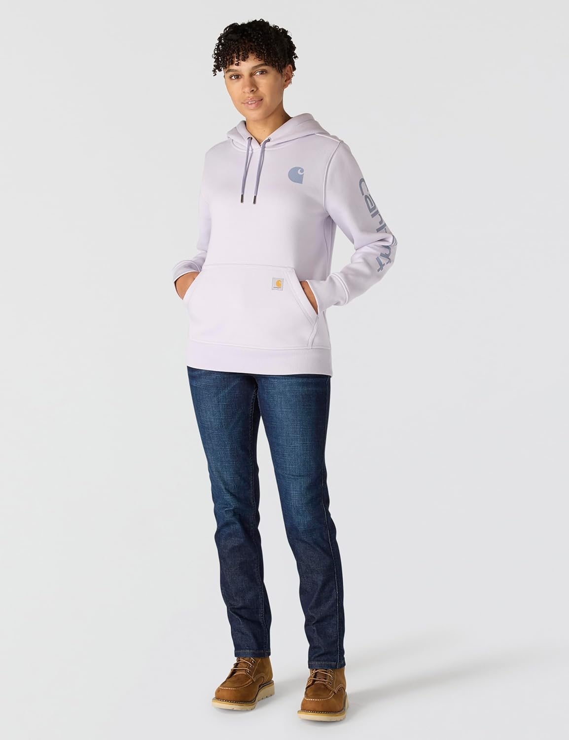 image:imageCarhartt Womens Iconic Clarksburg Logo SweatshirtMicaWisteria