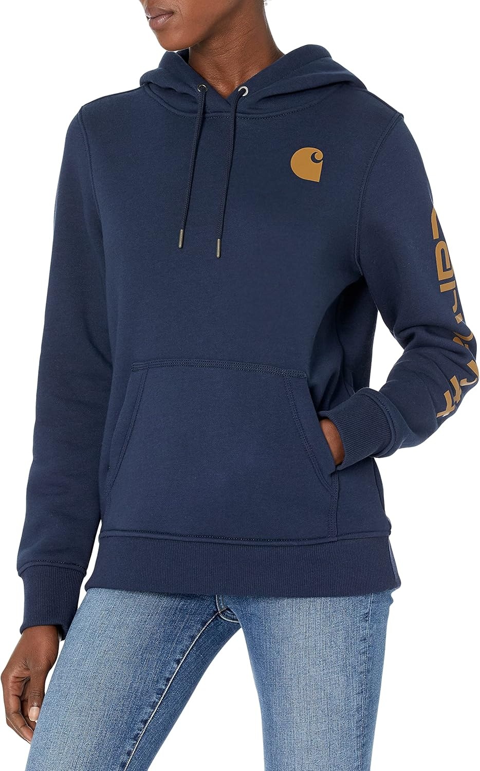 image:imageCarhartt Womens Iconic Clarksburg Logo SweatshirtNavy Heather