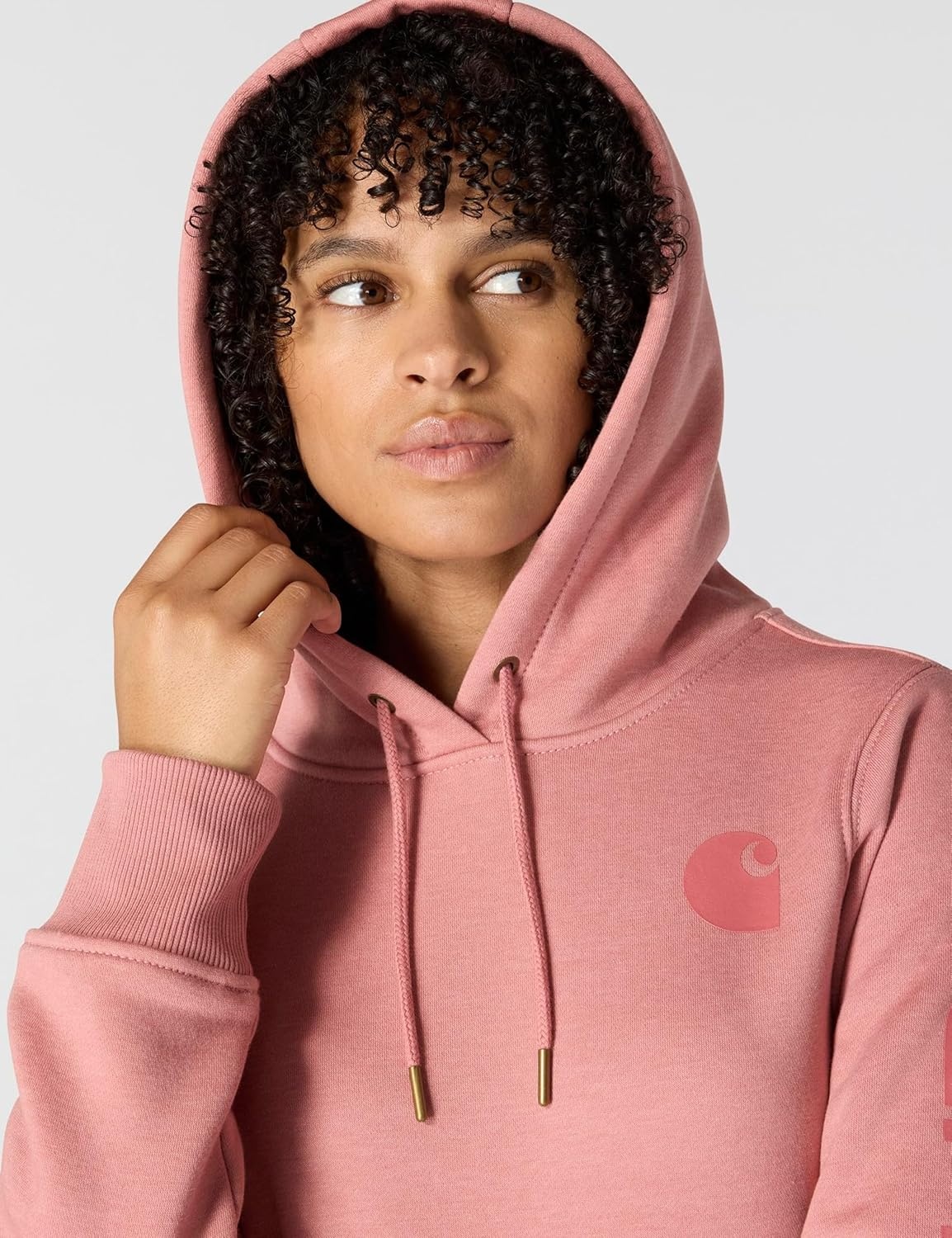 image:imageCarhartt Womens Iconic Clarksburg Logo SweatshirtRose Tint Heather