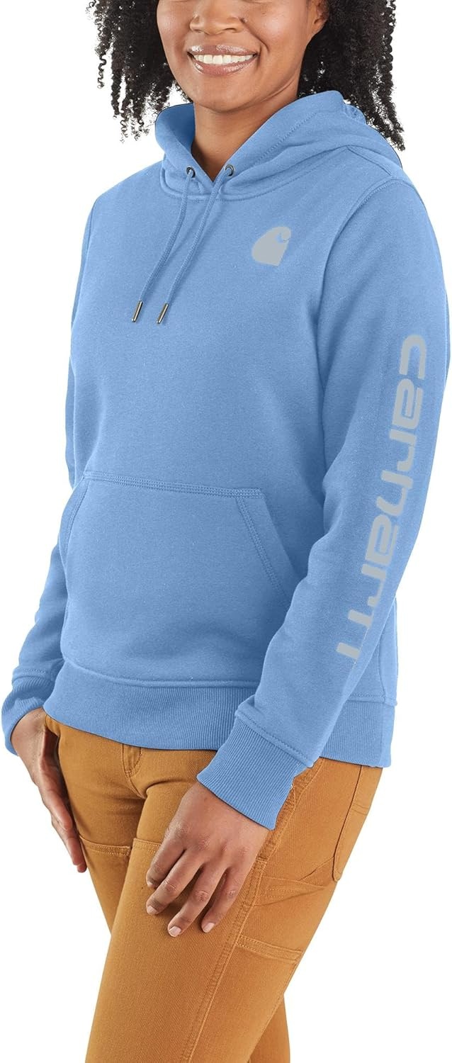 image:imageCarhartt Womens Iconic Clarksburg Logo SweatshirtSkystone