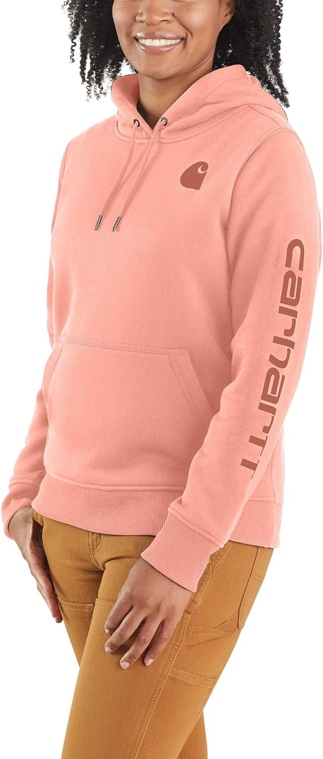 image:imageCarhartt Womens Iconic Clarksburg Logo SweatshirtSun Bloom