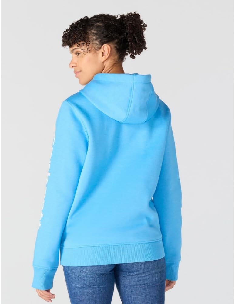 image:imageCarhartt Womens Iconic Clarksburg Logo SweatshirtTranquil Blue Heather