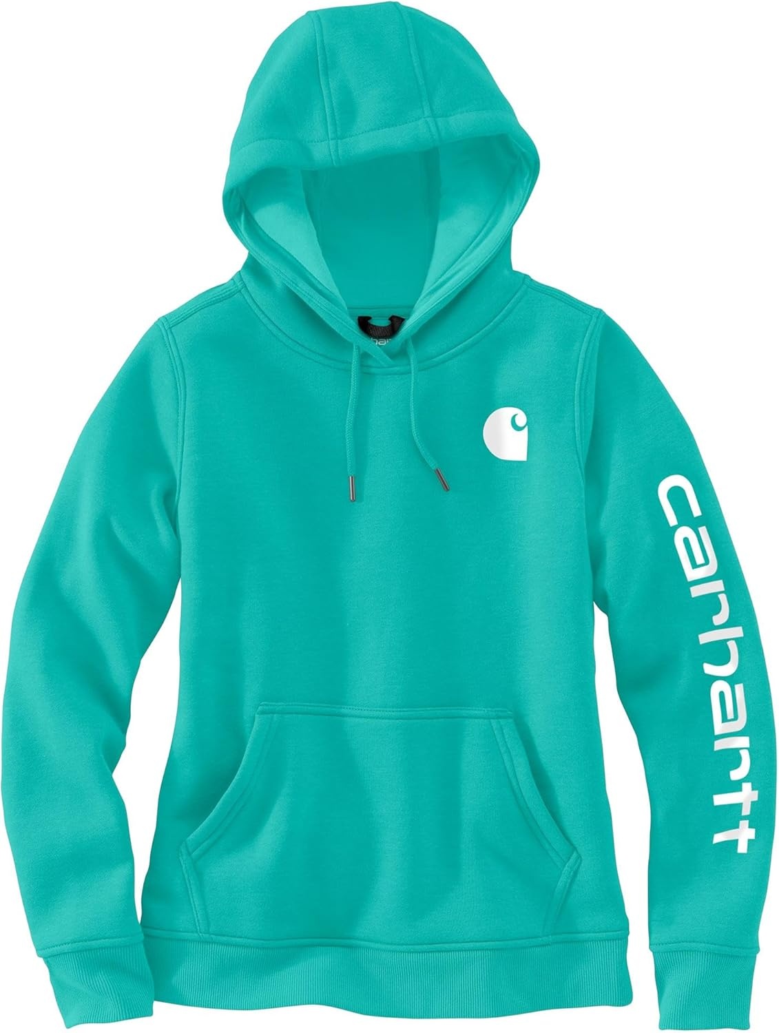 image:imageCarhartt Womens Iconic Clarksburg Logo SweatshirtVintage Aqua