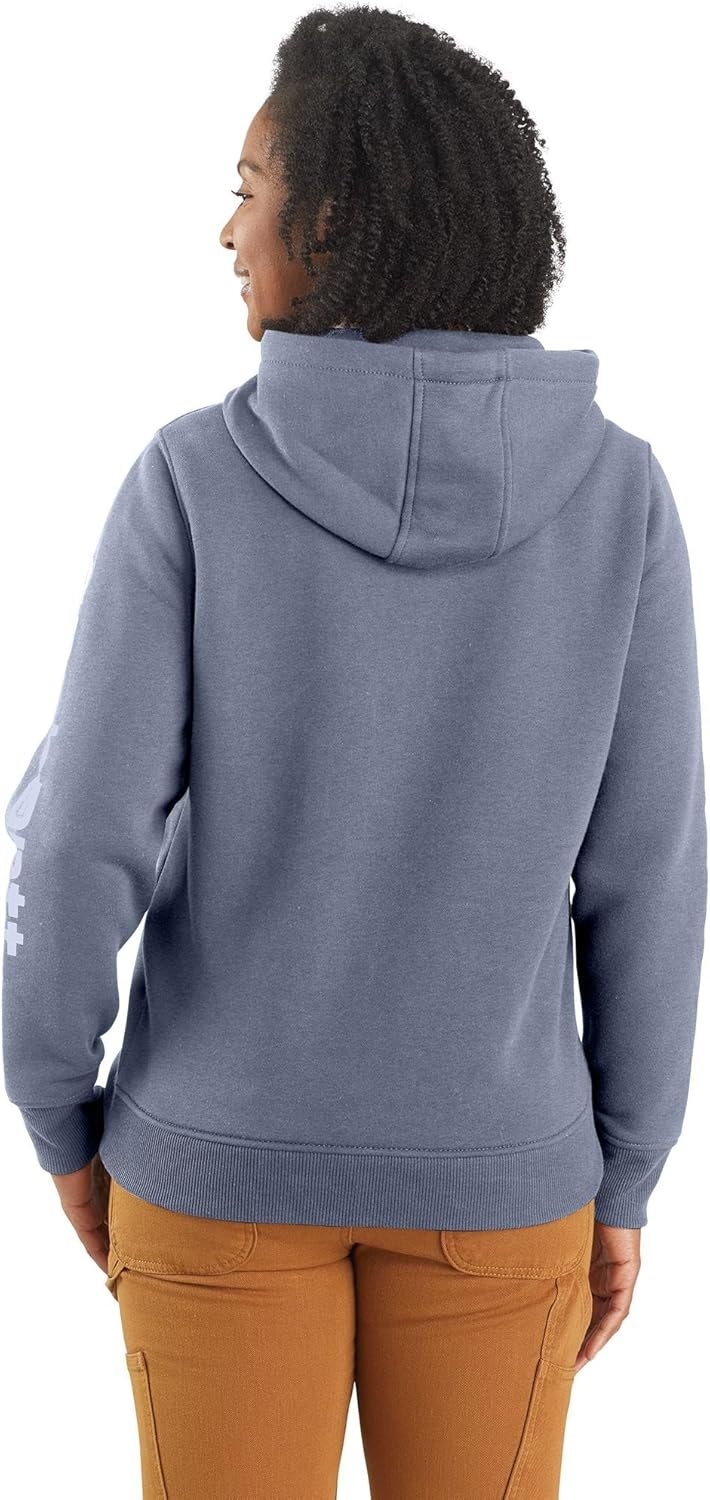 image:imageCarhartt Womens Iconic Clarksburg Logo SweatshirtWisteria Heather