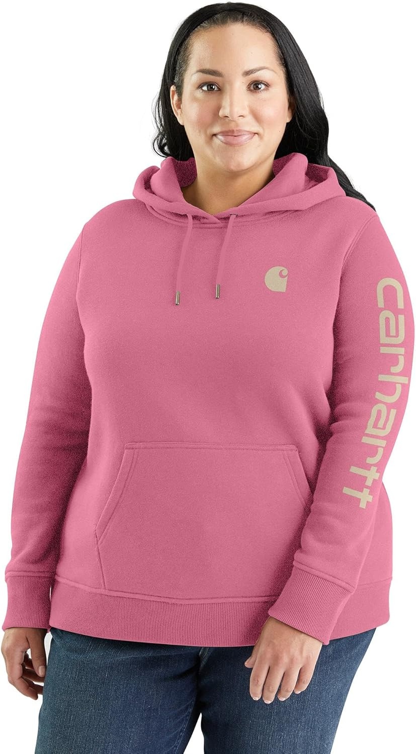 image:imageCarhartt Womens Iconic Clarksburg Logo SweatshirtWoodrose