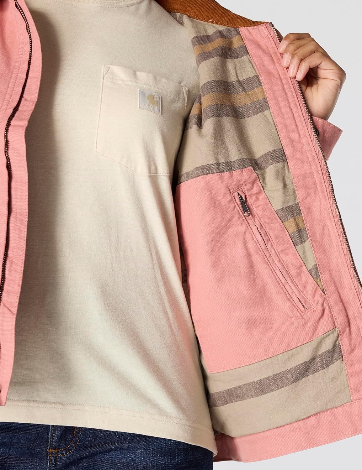 image:imageCarhartt Womens Iconic Crawford Detroit JacketRose Tint