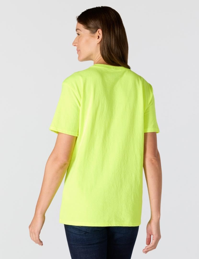 image:imageCarhartt Womens Iconic WK87 Pocket TShirtBrite Lime