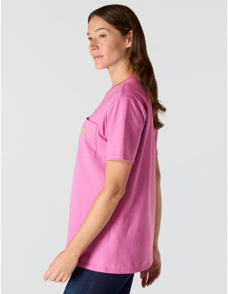 image:imageCarhartt Womens Iconic WK87 Pocket TShirtElectric Fuchsia