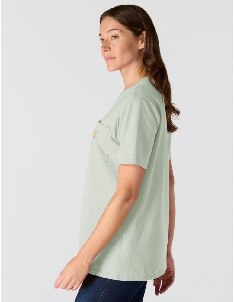 image:imageCarhartt Womens Iconic WK87 Pocket TShirtSmoked Teal