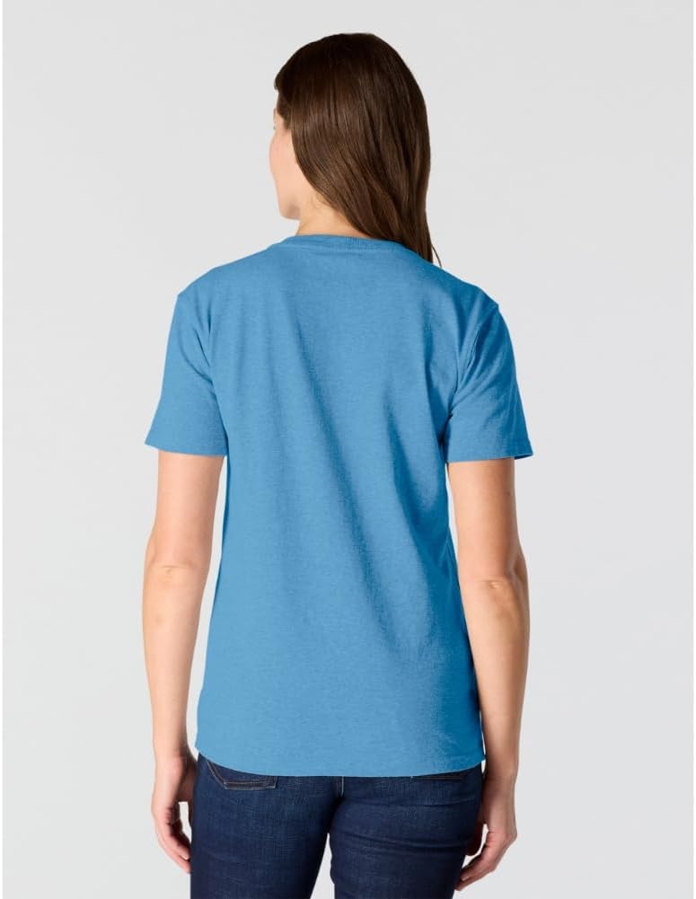 image:imageCarhartt Womens Iconic WK87 Pocket TShirtTranquil Blue Heather