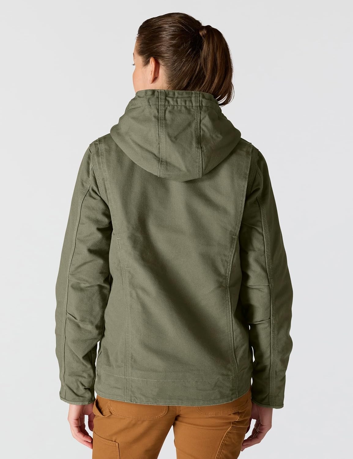 image:imageCarhartt Womens Iconic Washed Duck Sierra JacketBasil