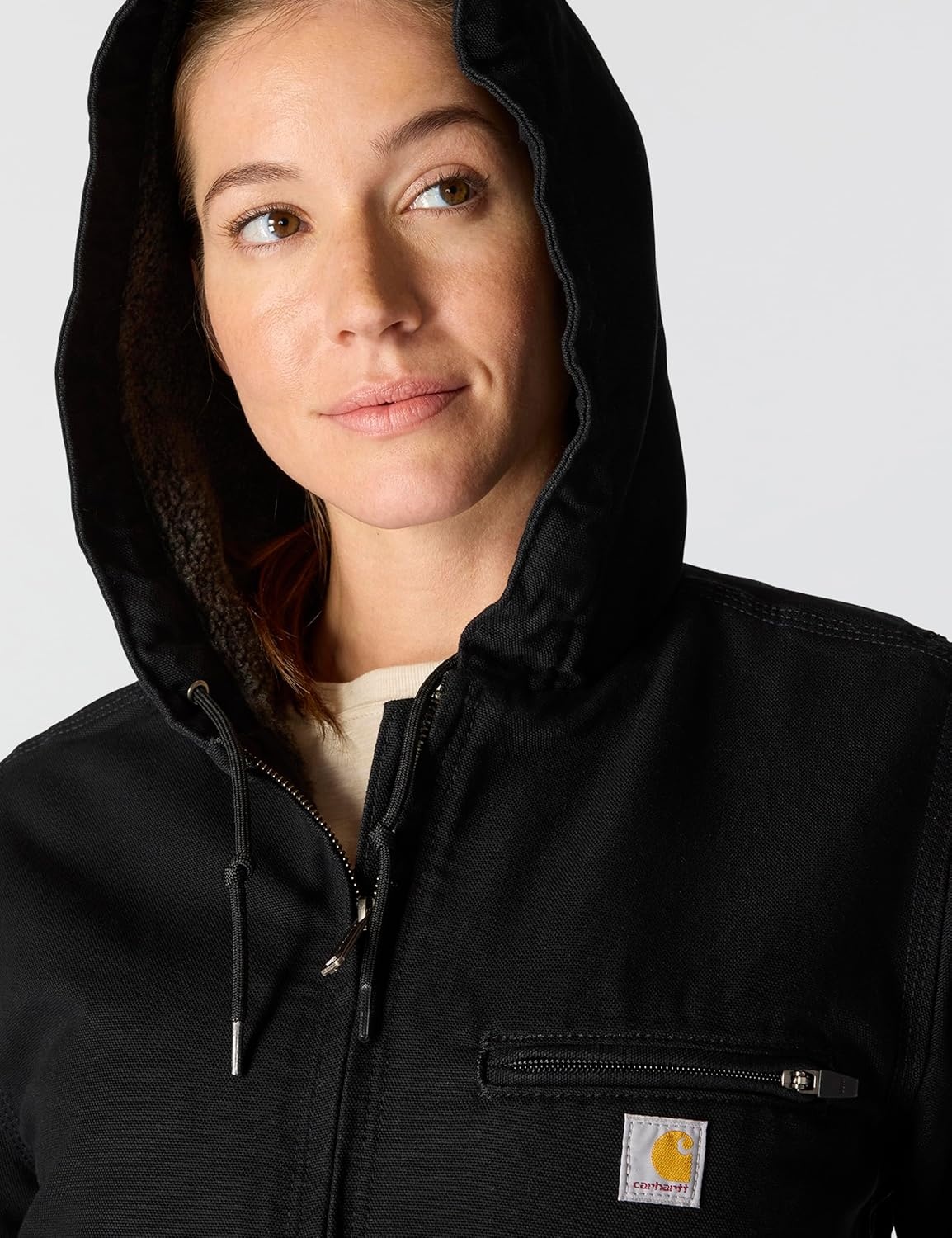 image:imageCarhartt Womens Iconic Washed Duck Sierra JacketBlack