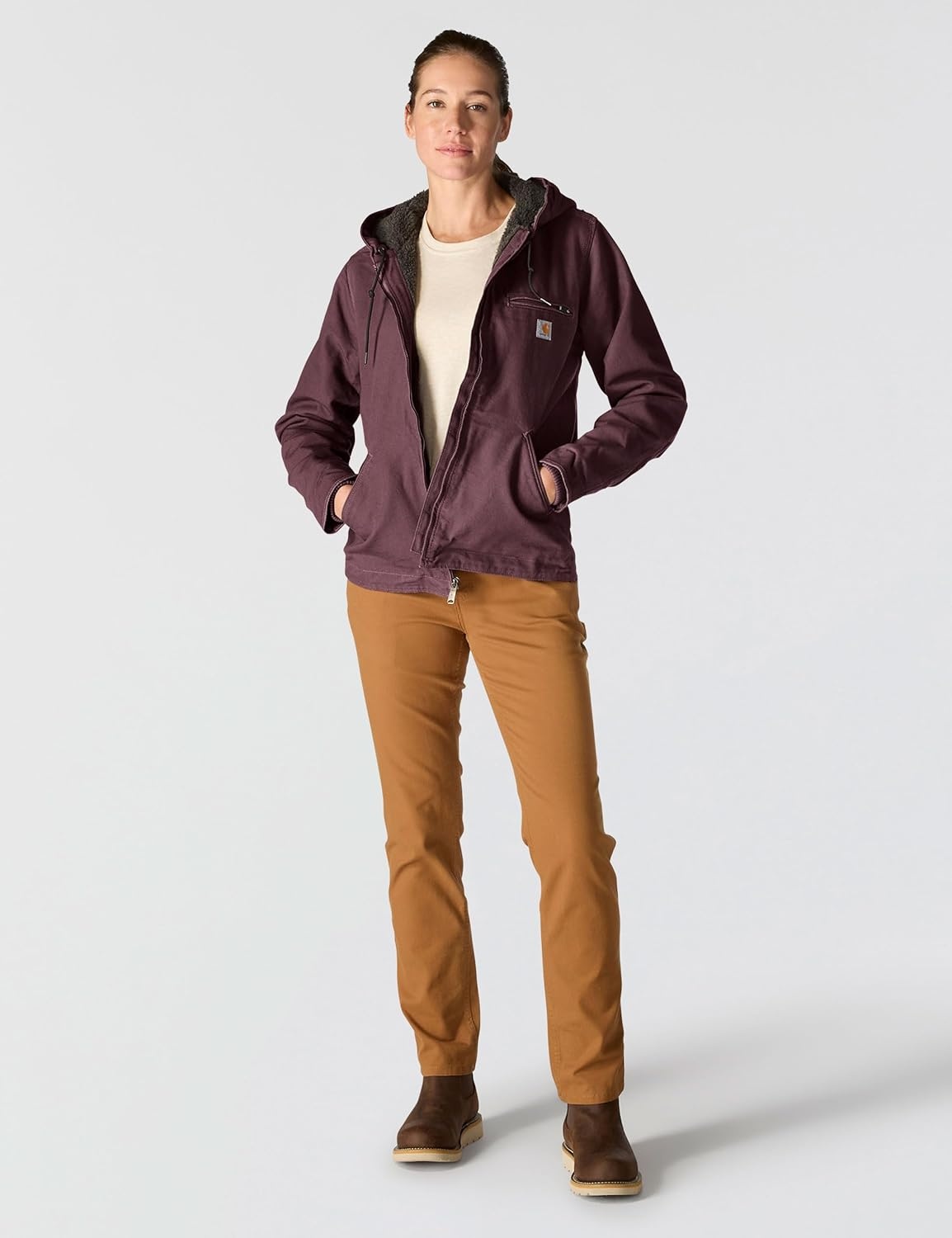 image:imageCarhartt Womens Iconic Washed Duck Sierra JacketBlackberry