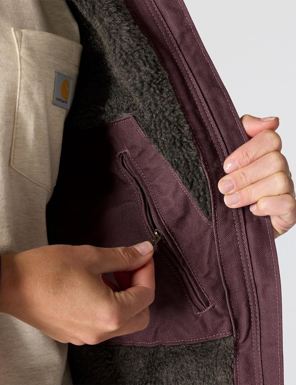 image:imageCarhartt Womens Iconic Washed Duck Sierra JacketBlackberry