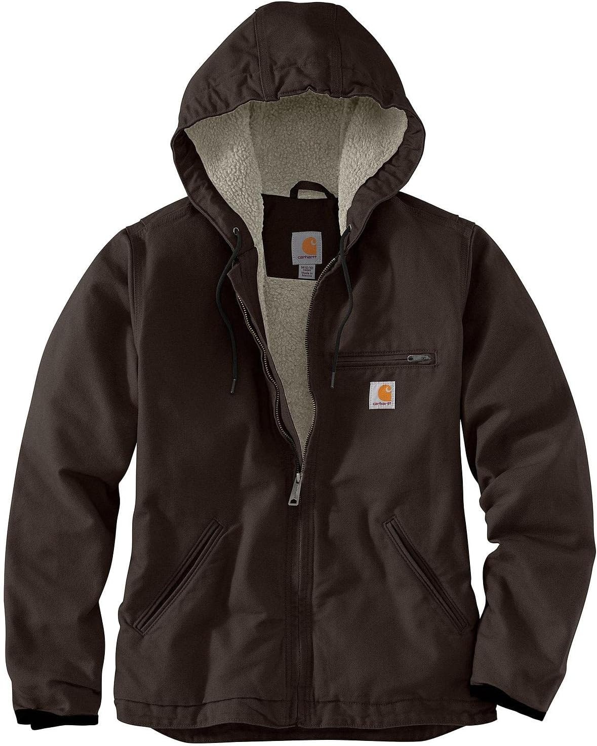 image:imageCarhartt Womens Iconic Washed Duck Sierra JacketDark Brown