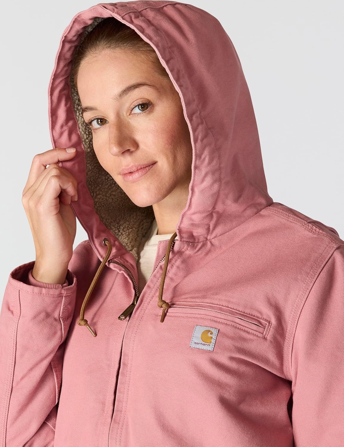 image:imageCarhartt Womens Iconic Washed Duck Sierra JacketRose Tint