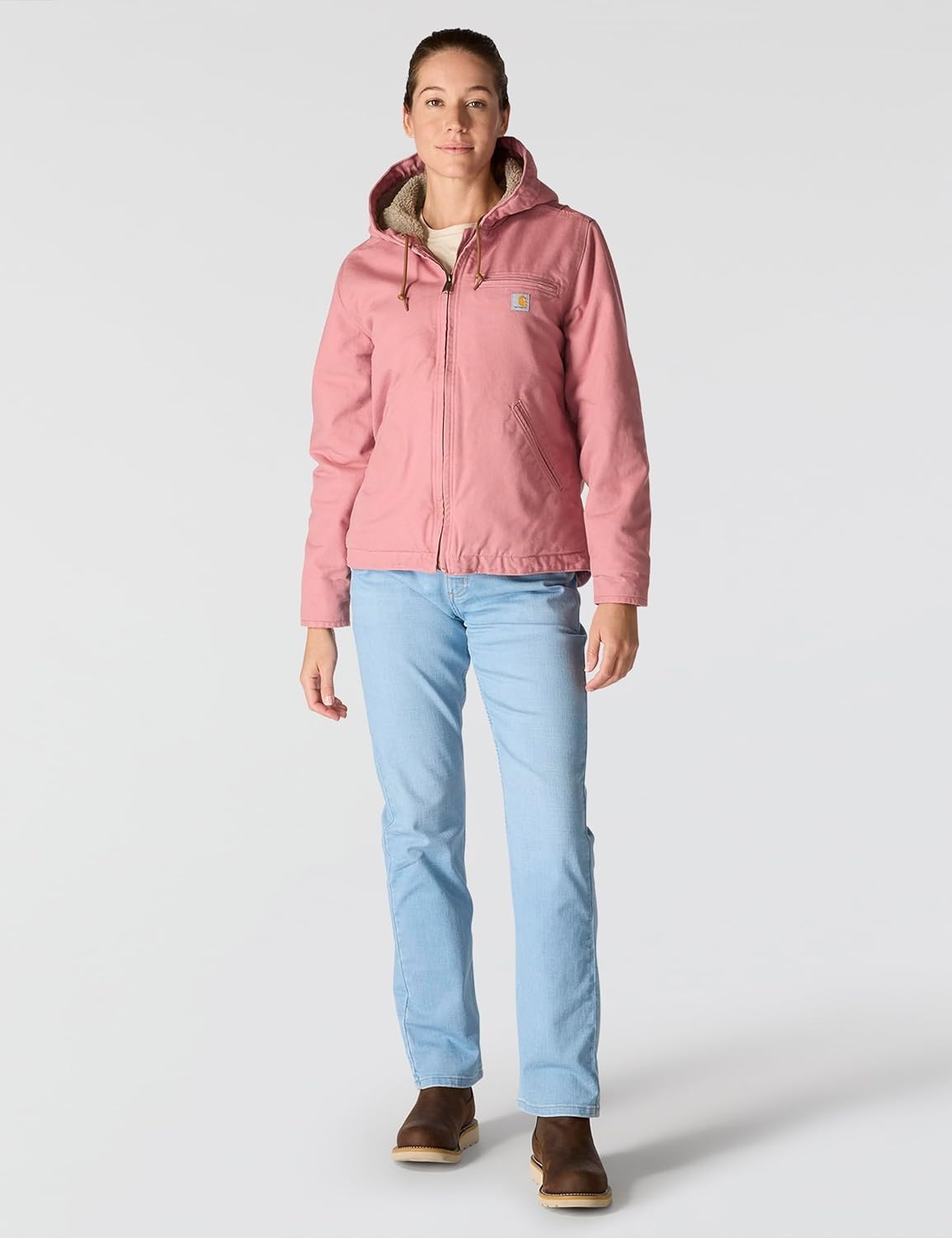 image:imageCarhartt Womens Iconic Washed Duck Sierra JacketRose Tint