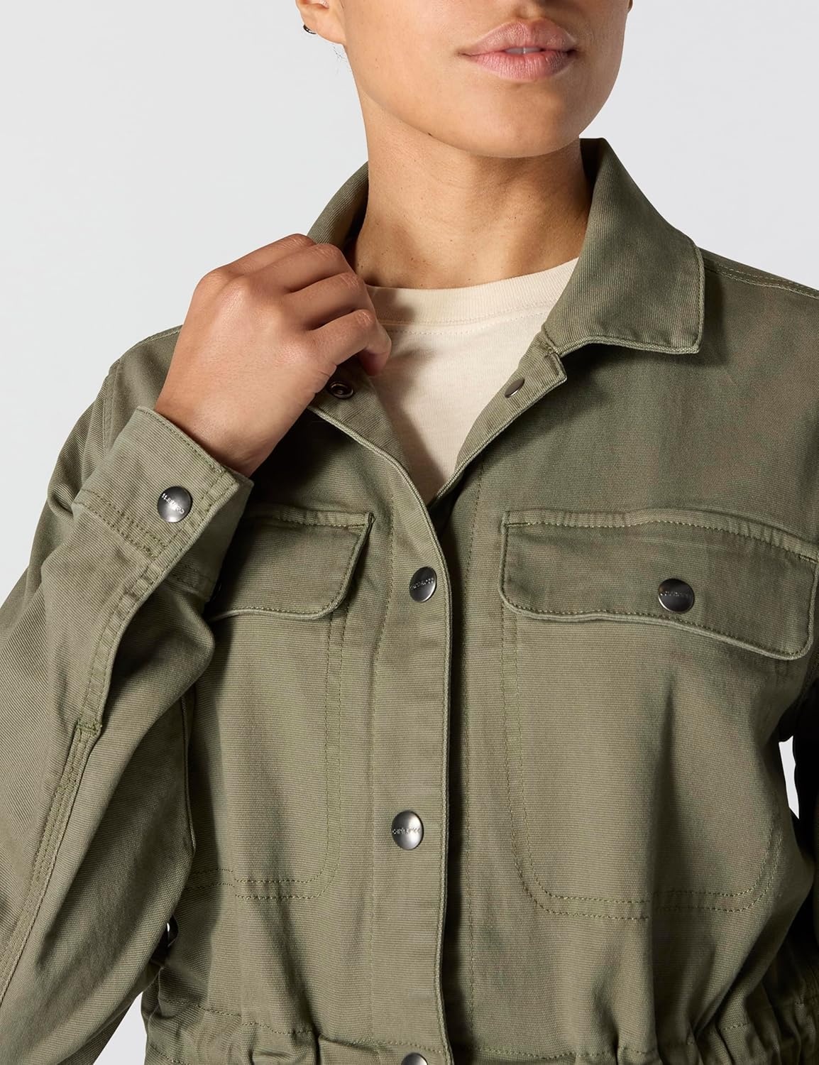 image:imageCarhartt Womens TENCEL Fiber Series Canvas CoatDusty Olive