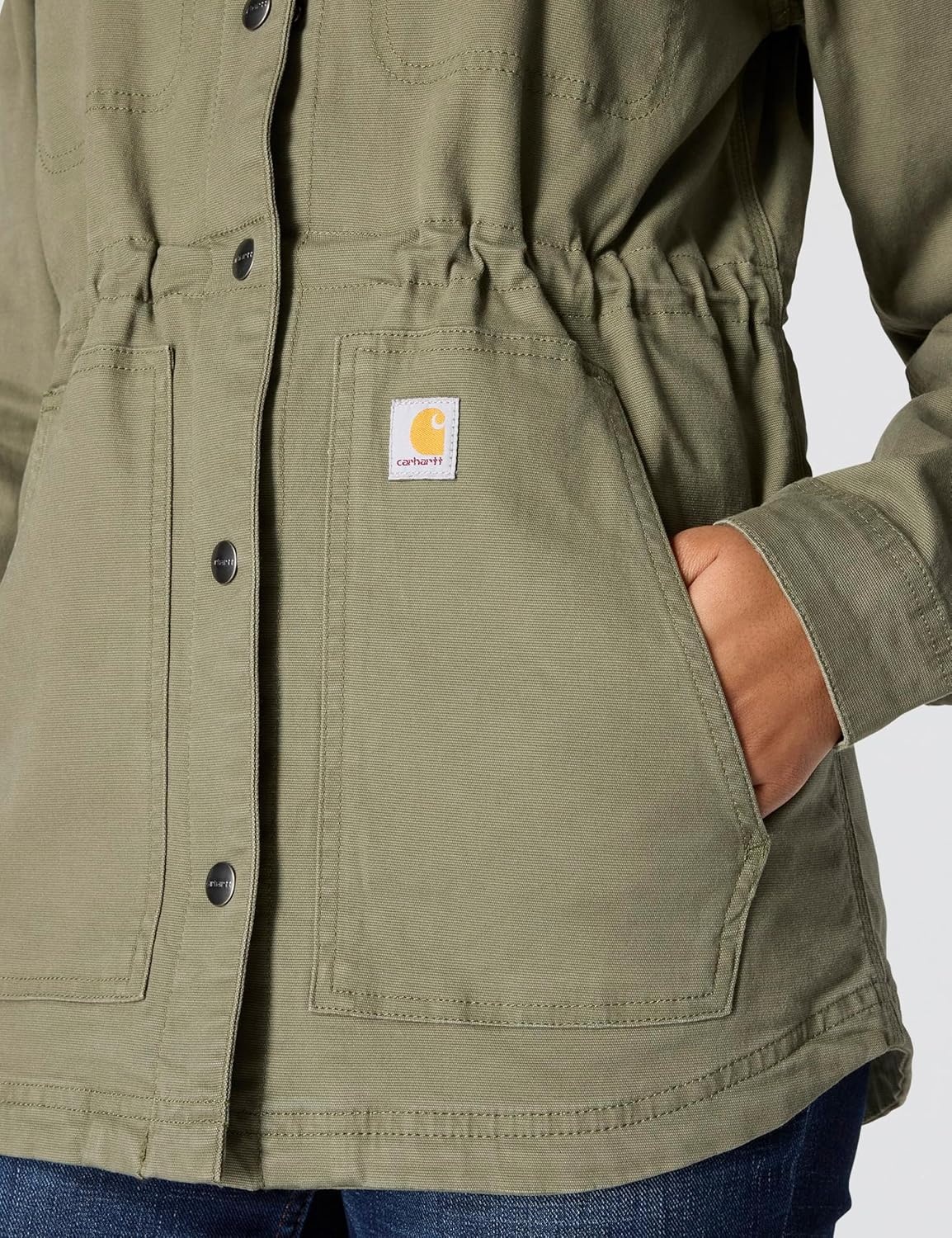 image:imageCarhartt Womens TENCEL Fiber Series Canvas CoatDusty Olive