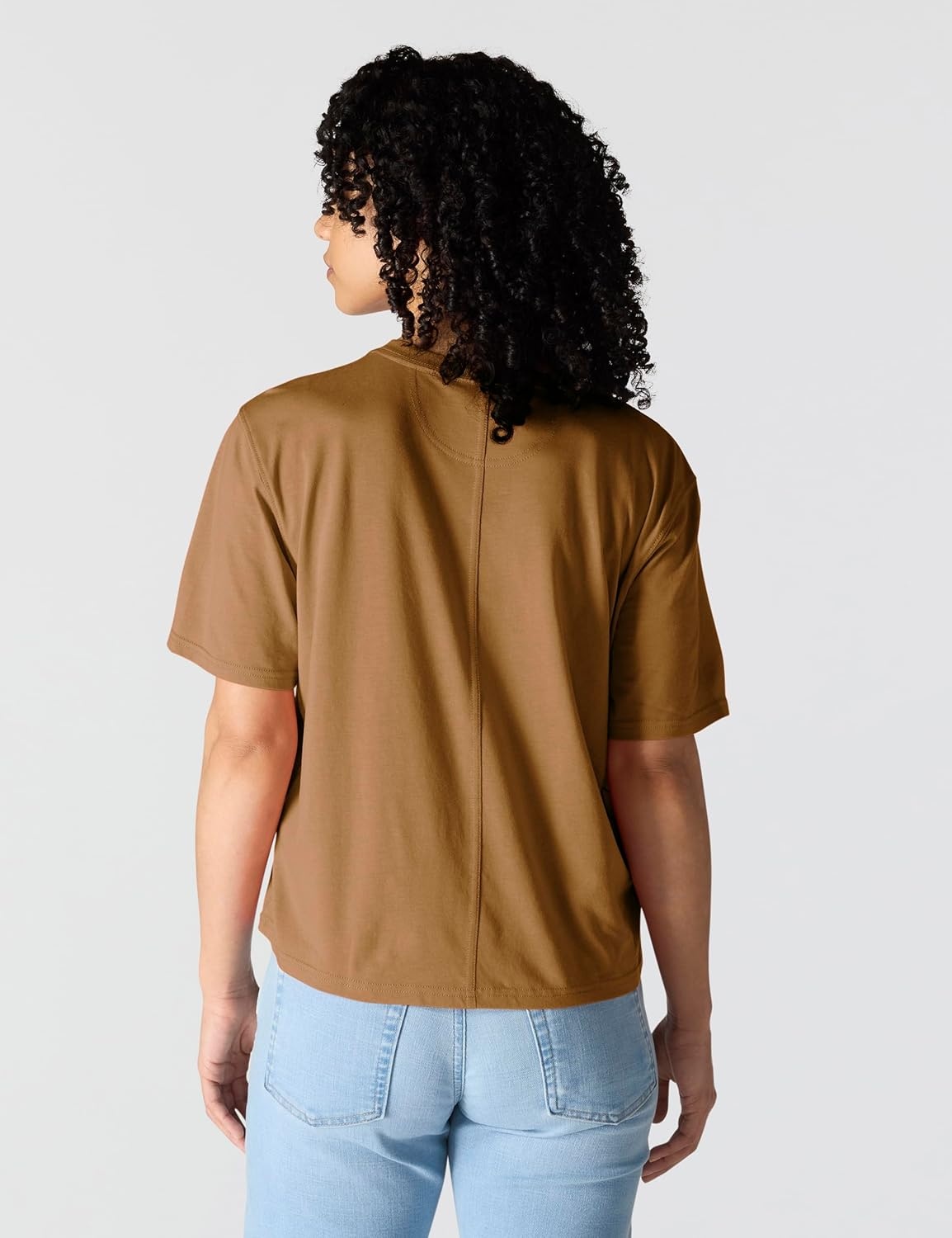 image:imageCarhartt Womens Tencel Fiber Series Loose TShirtCarhartt Brown