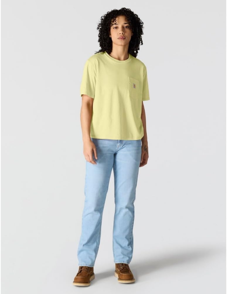 image:imageCarhartt Womens Tencel Fiber Series Loose TShirtCelestial Yellow