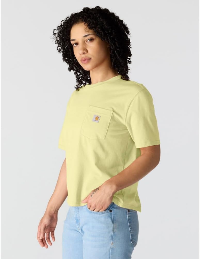 image:imageCarhartt Womens Tencel Fiber Series Loose TShirtCelestial Yellow