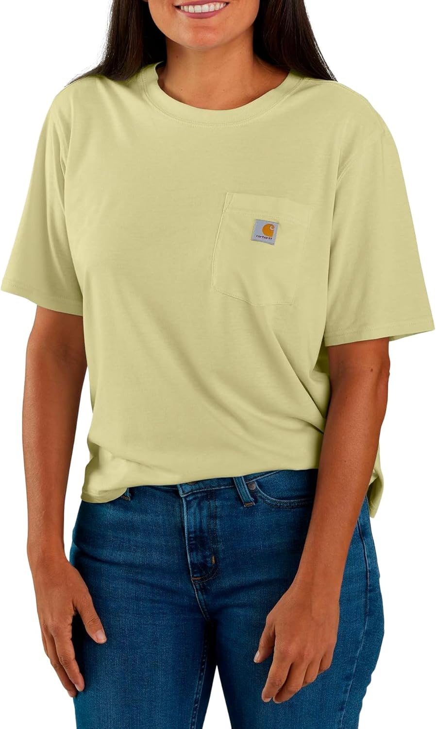 image:imageCarhartt Womens Tencel Fiber Series Loose TShirtDried Clay