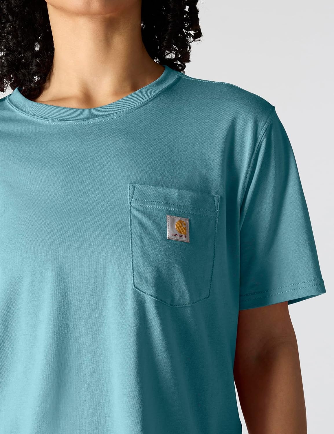image:imageCarhartt Womens Tencel Fiber Series Loose TShirtDusted Aqua