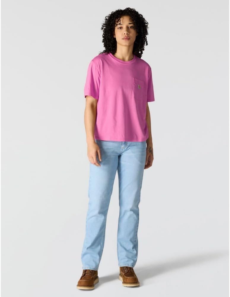 image:imageCarhartt Womens Tencel Fiber Series Loose TShirtElectric Fuchsia