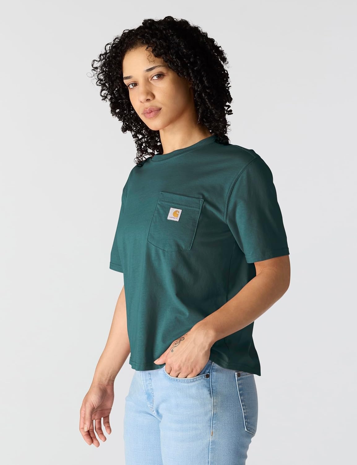 image:imageCarhartt Womens Tencel Fiber Series Loose TShirtGreenstone