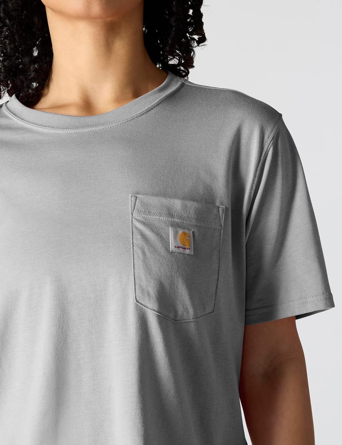 image:imageCarhartt Womens Tencel Fiber Series Loose TShirtHeather Gray