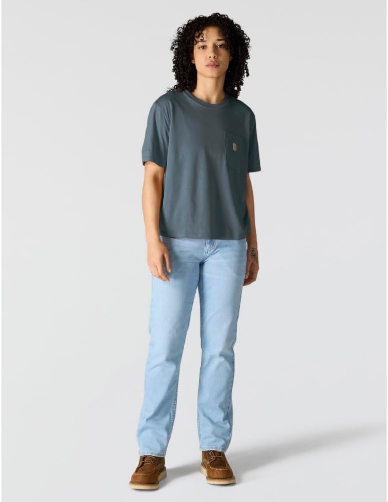 image:imageCarhartt Womens Tencel Fiber Series Loose TShirtIron Blue