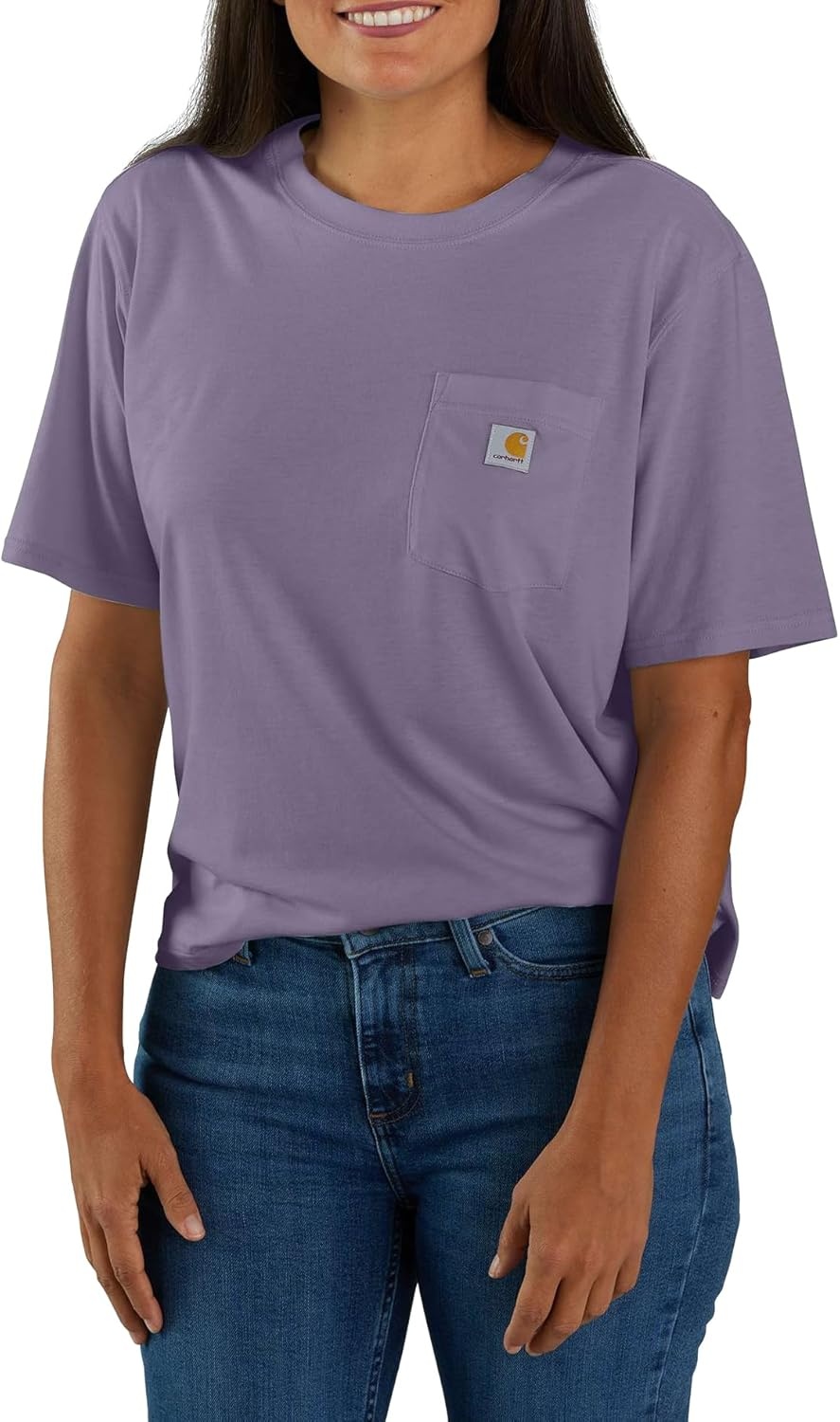 image:imageCarhartt Womens Tencel Fiber Series Loose TShirtLavender Mist