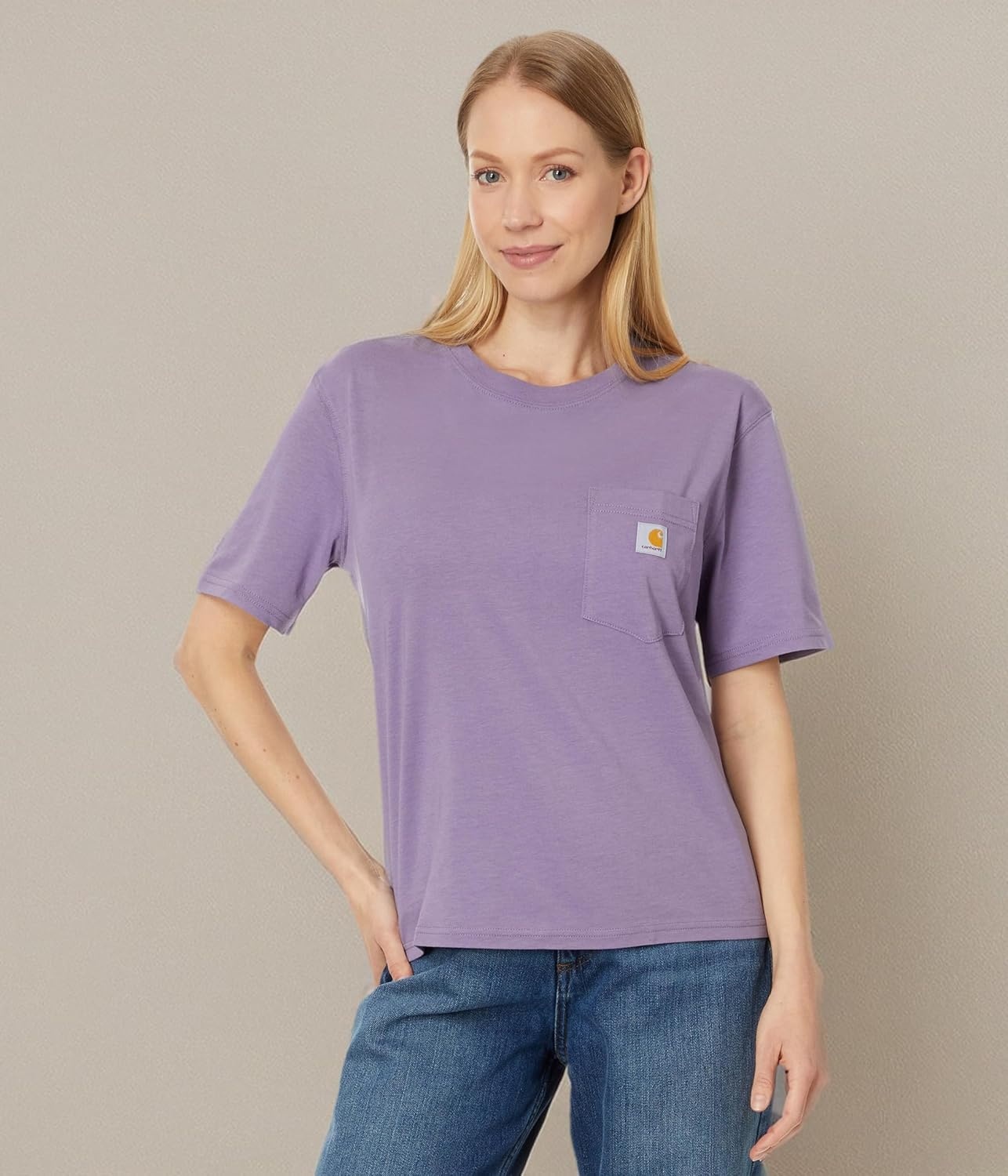 image:imageCarhartt Womens Tencel Fiber Series Loose TShirtLavender Mist