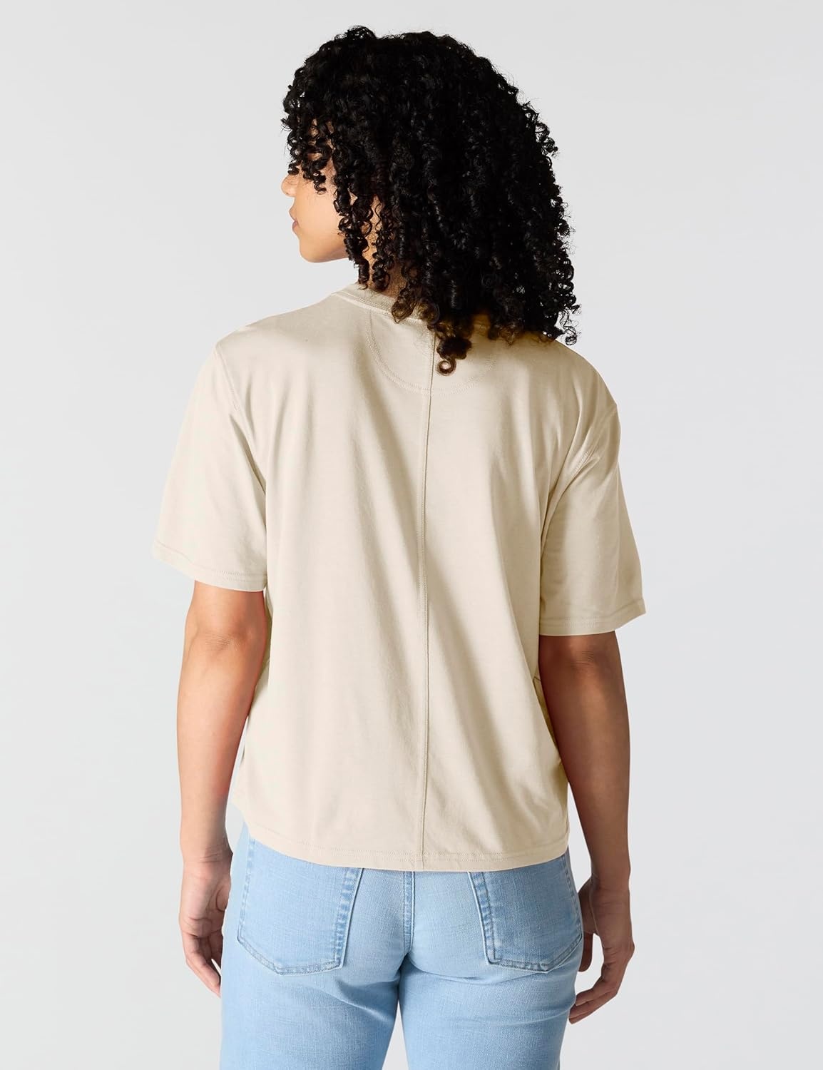 image:imageCarhartt Womens Tencel Fiber Series Loose TShirtOat Milk Heather