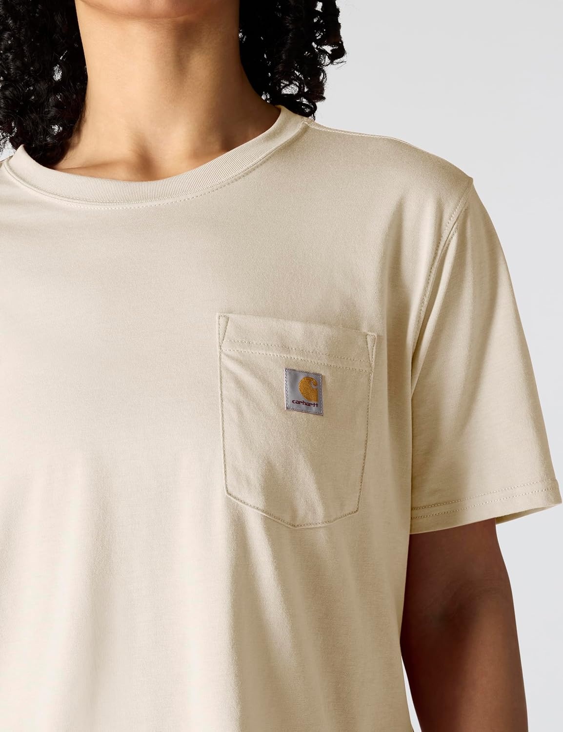 image:imageCarhartt Womens Tencel Fiber Series Loose TShirtOat Milk Heather