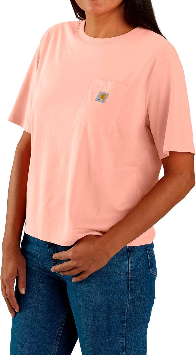image:imageCarhartt Womens Tencel Fiber Series Loose TShirtTropical Peach