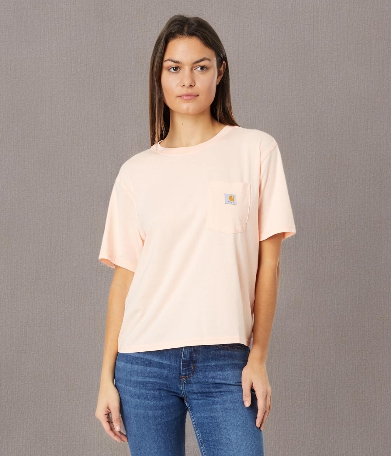 image:imageCarhartt Womens Tencel Fiber Series Loose TShirtTropical Peach