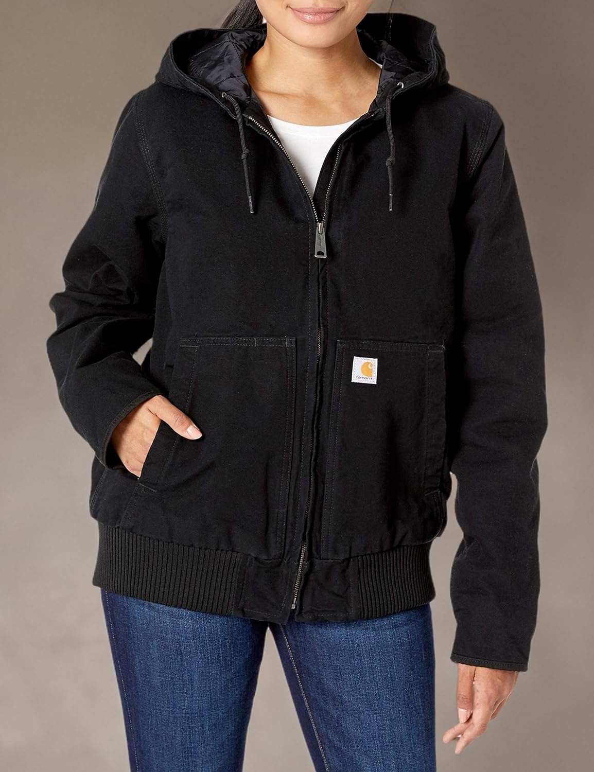 image:imageCarhartt Womens Washed Duck Active JacBlack