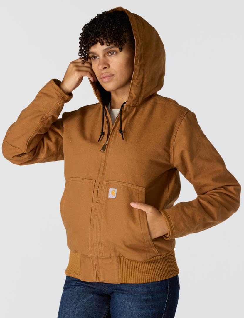 image:imageCarhartt Womens Washed Duck Active JacCarhartt Brown