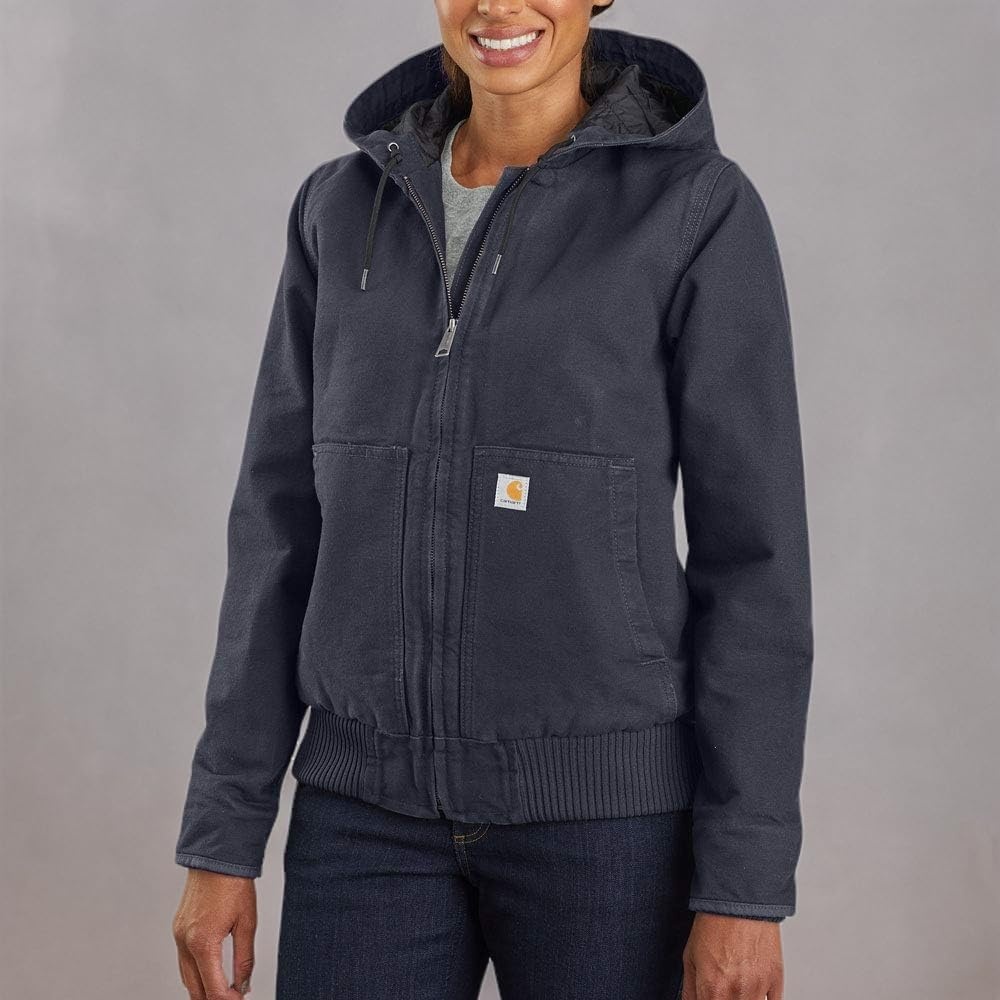 image:imageCarhartt Womens Washed Duck Active JacNavy