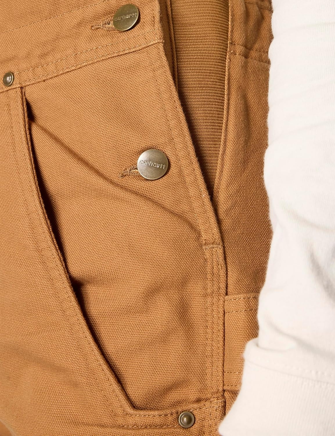 image:imageCarhartt Womens Washed Duck Insulated Bib OverallBrown