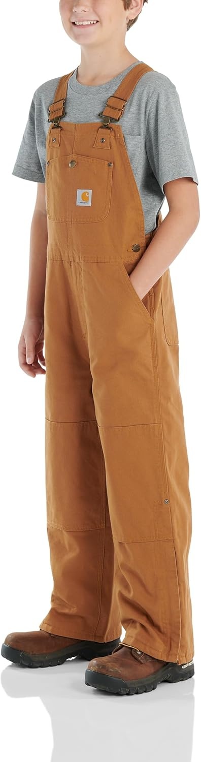 image:imageCarhartt boys Bib Overalls Lined and UnlinedCarhartt Brown
