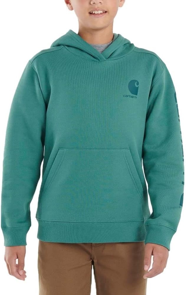 image:imageCarhartt boys Hoodie Fleece Pullover SweatshirtHooded SweatshirtBlue Spruce